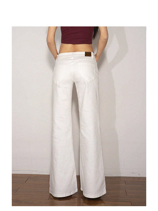 black bell-bottom jeans