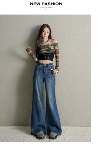 velvet flare jeans