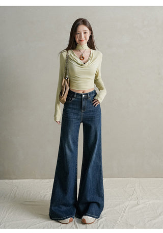 velvet flare jeans