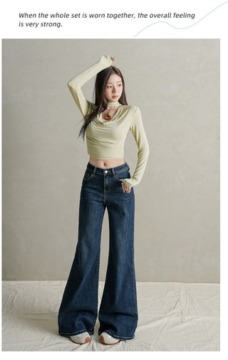 velvet flare jeans