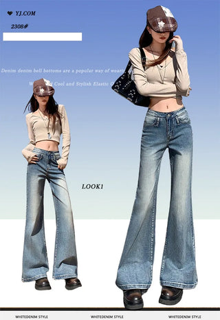 blue flare jeans