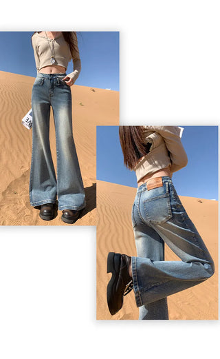blue flare jeans