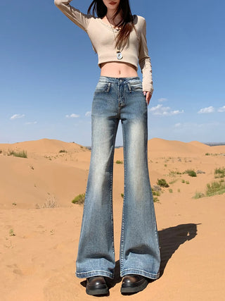 blue flare jeans
