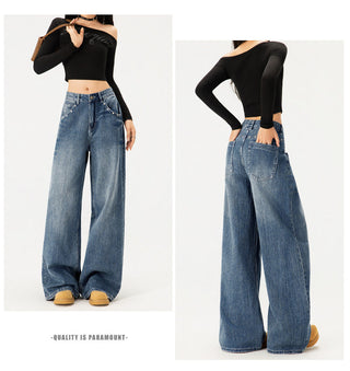 washed flare jeans