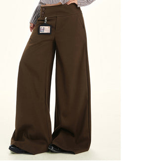 gray wool wide pants