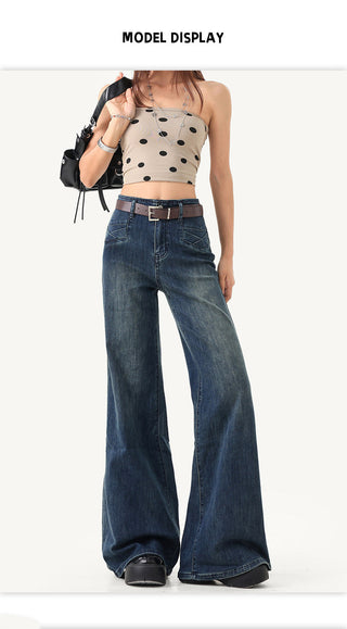 draping flared pants