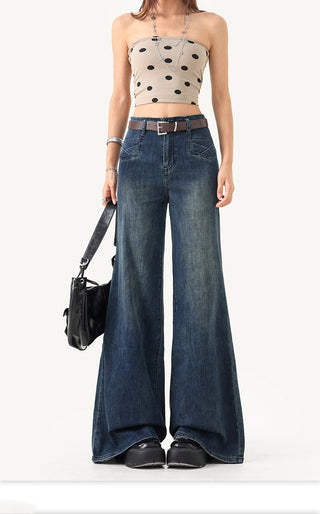 draping flared pants