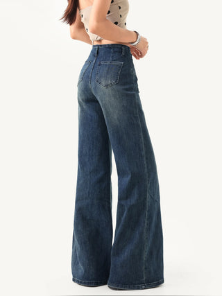 draping flared pants
