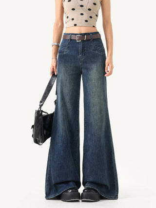 draping flared pants