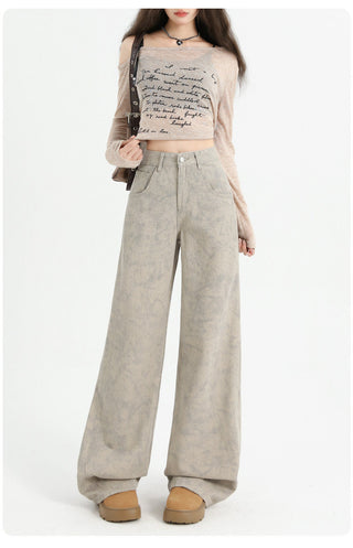 tie-dyed straight pants