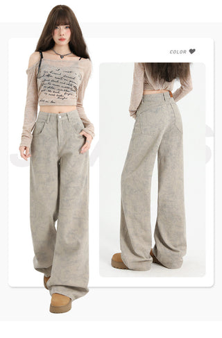 tie-dyed straight pants