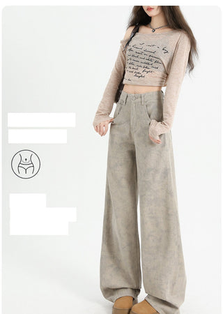 tie-dyed straight pants