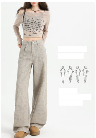 tie-dyed straight pants