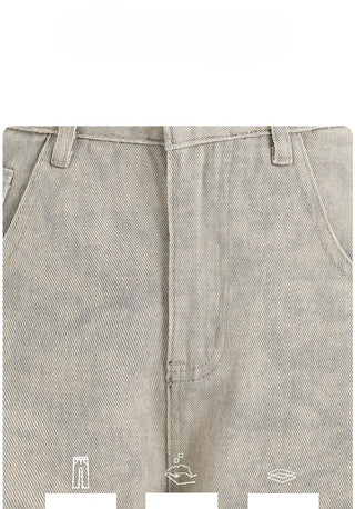 tie-dyed straight pants