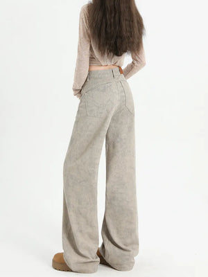 tie-dyed straight pants