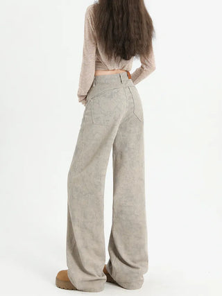 tie-dyed straight pants