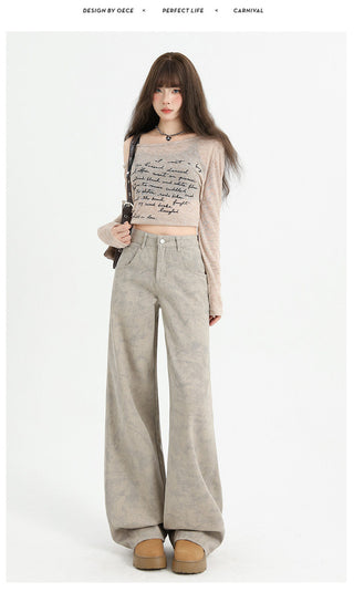 tie-dyed straight pants