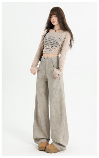 tie-dyed straight pants