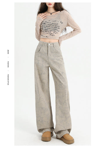 tie-dyed straight pants