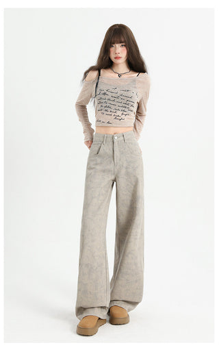 tie-dyed straight pants