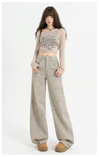 tie-dyed straight pants