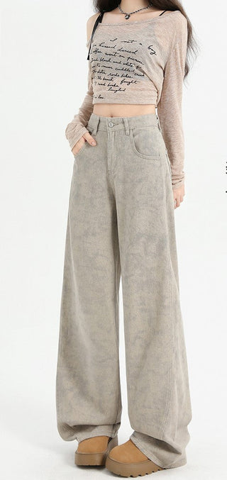 tie-dyed straight pants