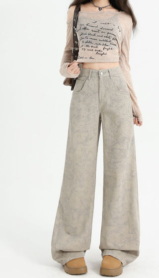 tie-dyed straight pants