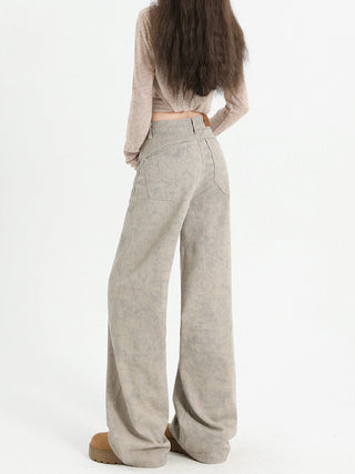 tie-dyed straight pants