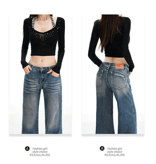 cat beard jeans