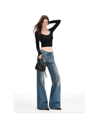 cat beard jeans