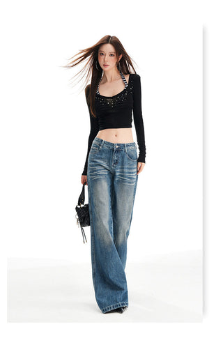 cat beard jeans