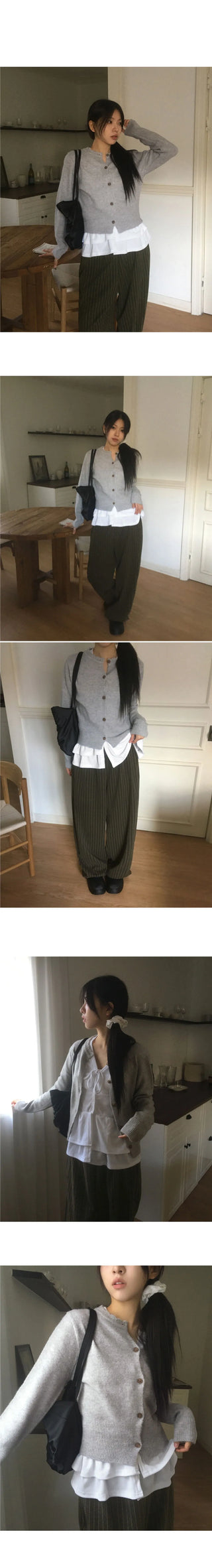 Early Wave Line Knitwear Cardigan