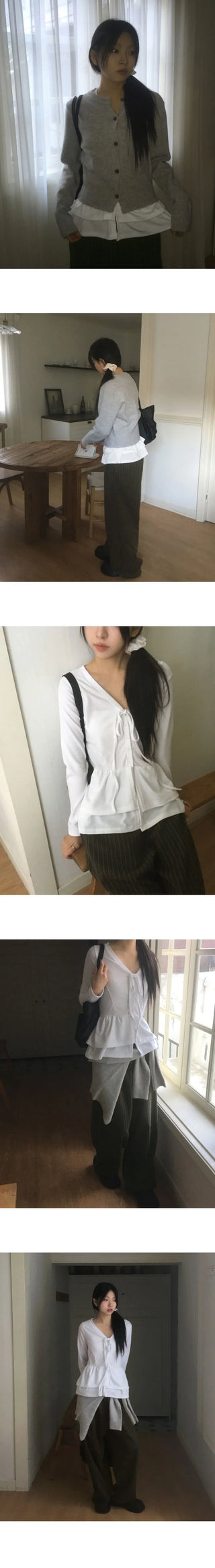 Early Wave Line Knitwear Cardigan