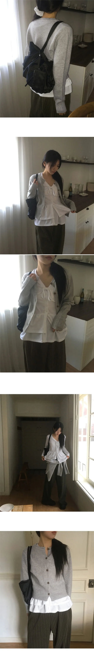 Early Wave Line Knitwear Cardigan