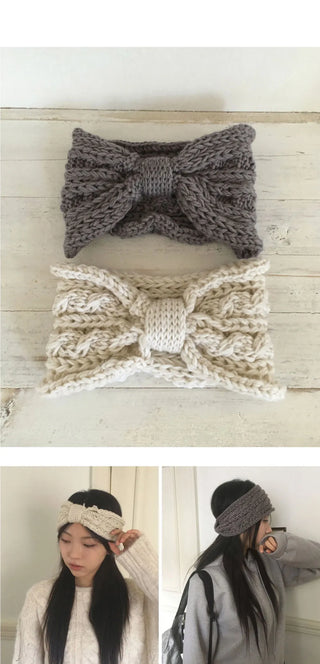 Fuse Ribbon Twisted Knitwear Hair Band Headband