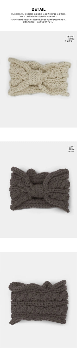 Fuse Ribbon Twisted Knitwear Hair Band Headband