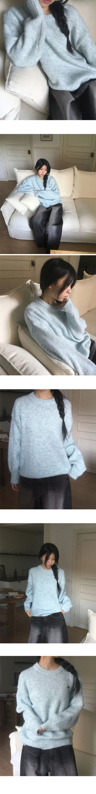 Your Wool Bokashi Pendant Round Knitwear