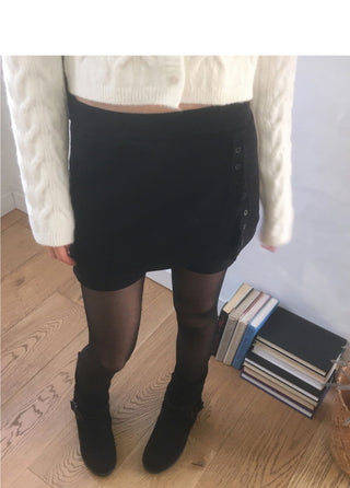 Peel Button Team Layered Skirt Shorts