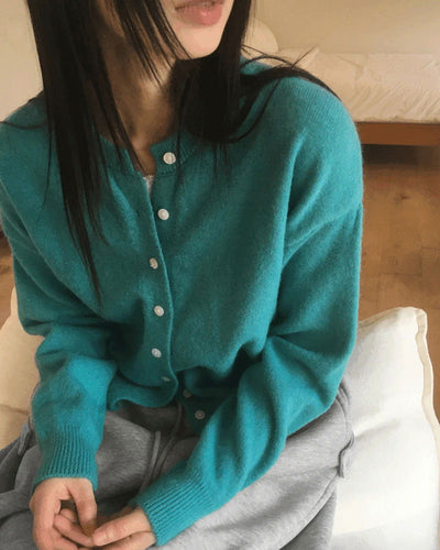 Dalkey Round Angora Knitwear Cardigan