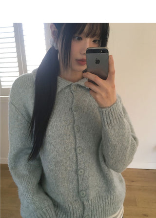 Neddick Cozy Golji Ribbed Loose Loose-fit Knitwear Cardigan