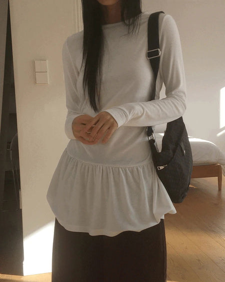 Shunk Frill Layered Mini Dress
