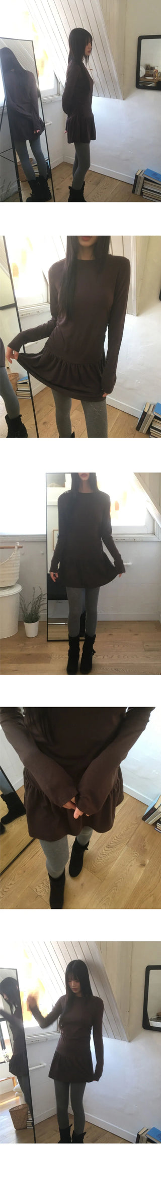 Shunk Frill Layered Mini Dress
