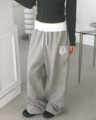 Atl Y2K Patch Color Blocking Banding Training Pants