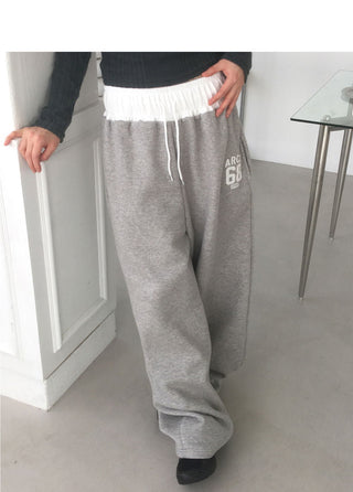 Atl Y2K Patch Color Blocking Banding Training Pants