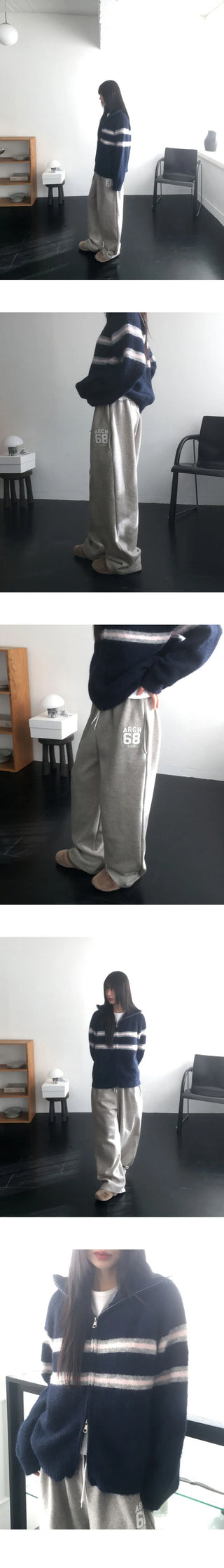 Atl Y2K Patch Color Blocking Banding Training Pants
