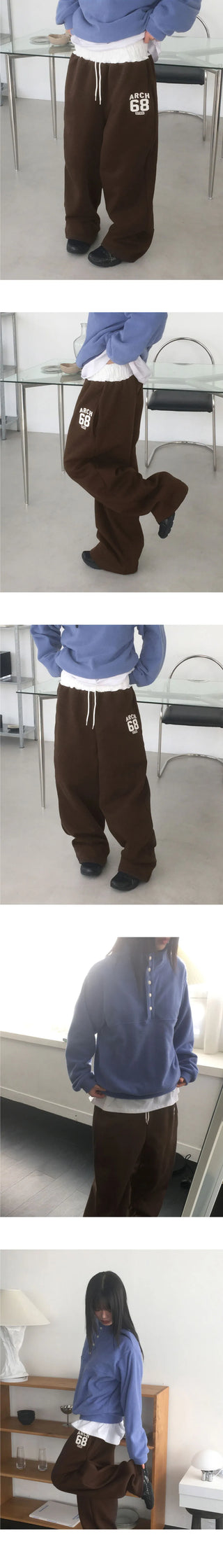 Atl Y2K Patch Color Blocking Banding Training Pants
