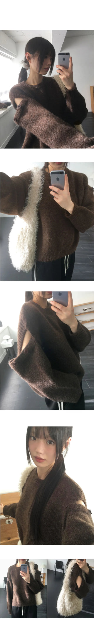 Siang Shoulder Team Button Knitwear