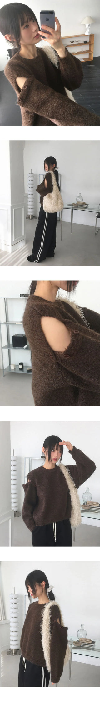 Siang Shoulder Team Button Knitwear
