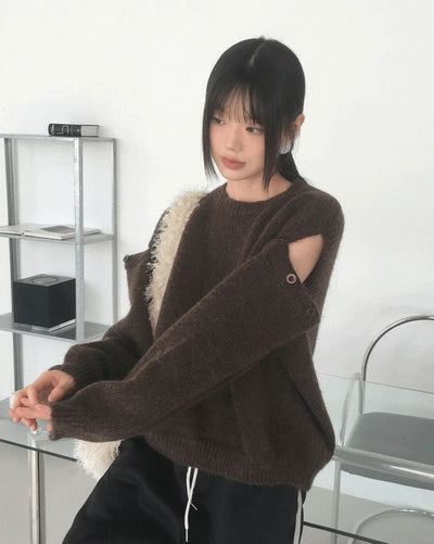 Siang Shoulder Team Button Knitwear