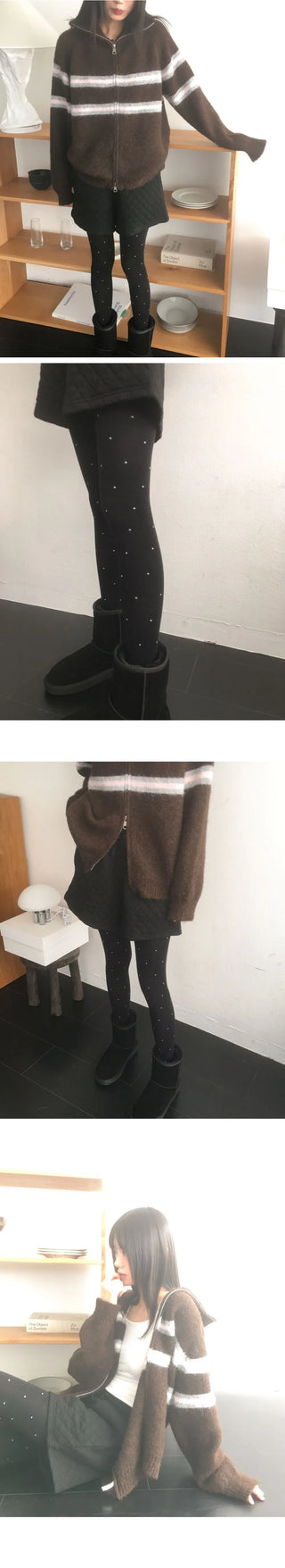 Pobe Dot Cotton Panty Stockings